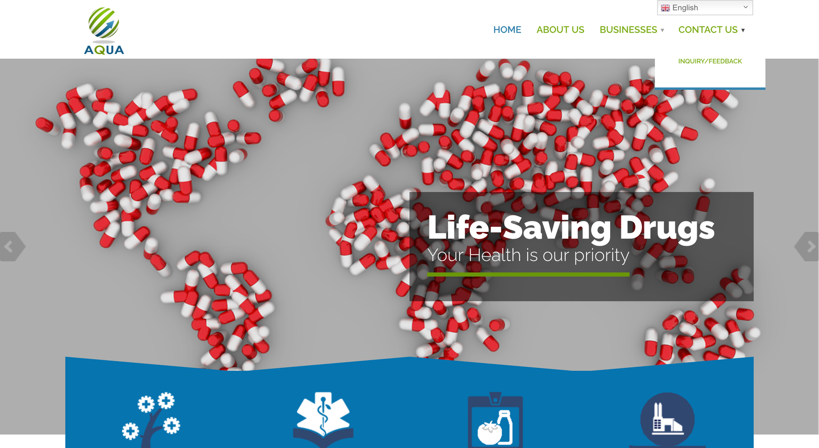 Aqua Global India website preview